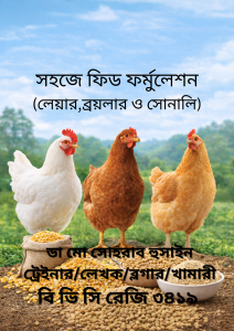 সহজে ফিড ফর্মুলেশন (লেয়ার, ব্রয়লার ও সোনালি মুরগির জন্য)